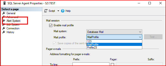 MSSQL Server Agent - Alert Configuration